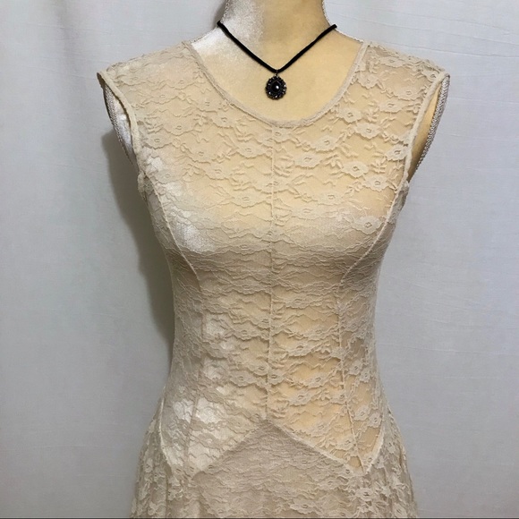 Free People NWT French Court Sheer Lace Tiered Dress Women S - Picture 13 of 16